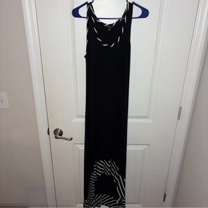 Cupio Black and White Patterned Maxi Dress